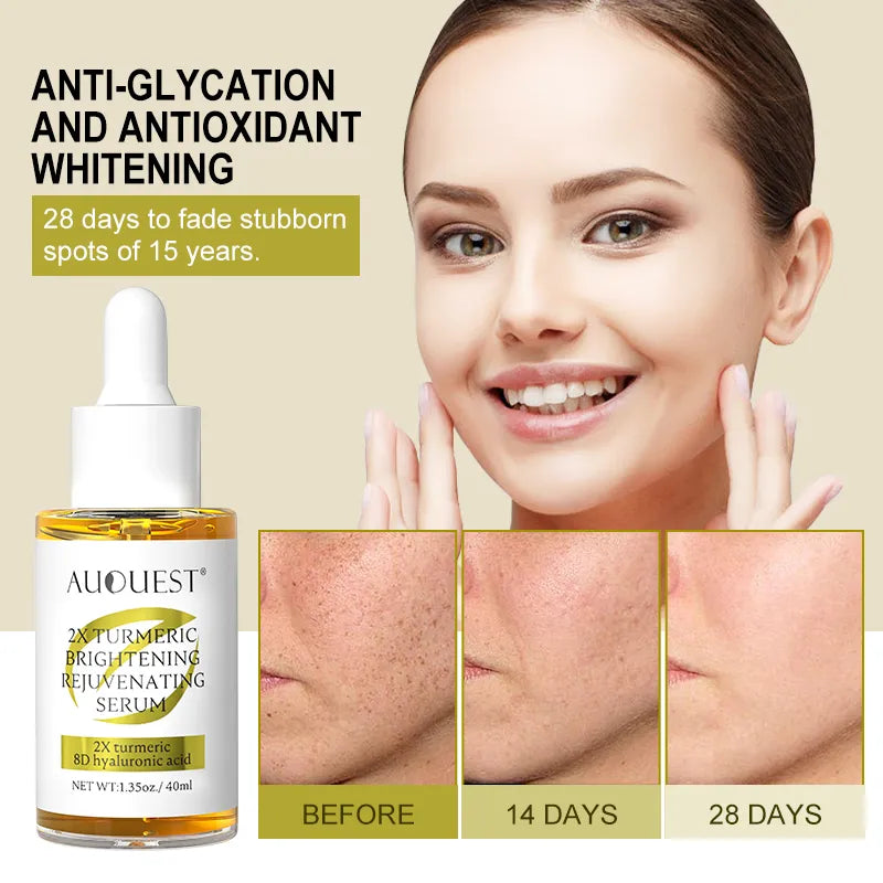 Dark Spot Serum Hyaluronic Acid Whitening Vitamin C Face Serum Turmeric Collagen Facial Skin Care Beauty