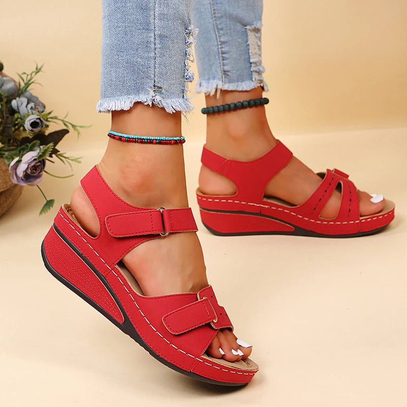 Soft Slip-On Women's Sandals: Open Toe Party Footwear for Comfortable Walking