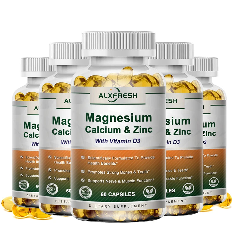 Calcium Magnesium Zinc Vitamin D3: Bone, Muscle, Nervous System Support