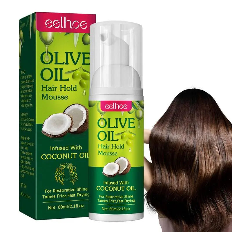 Fluffy Olive Oil Shaping Cream for Curly Hair: Hydrating and Nourishing (60ml)