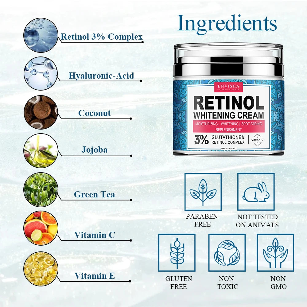 Retinol Whitening Anti-Wrinkle Moisturizer Cream