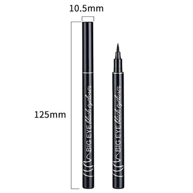 Ultra-Fine Waterproof Brown Liquid Eyeliner: Lasting Matte Finish