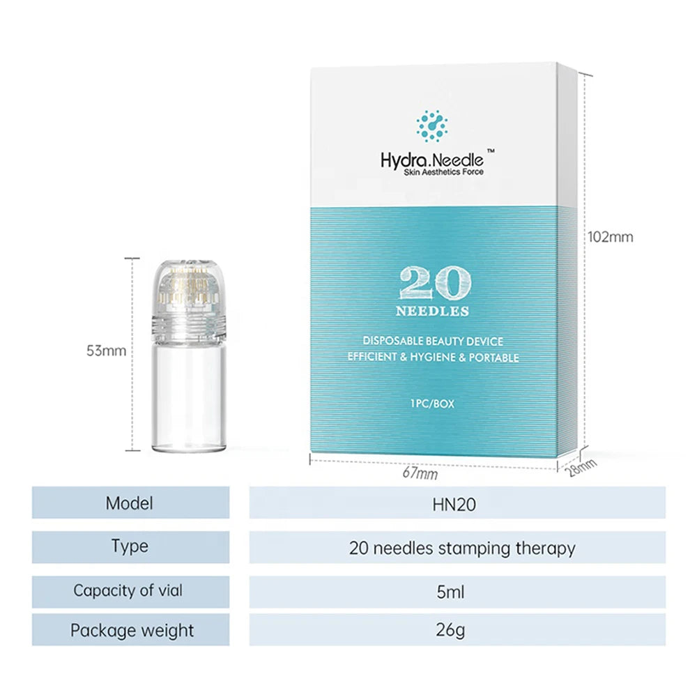 Hydra Needle HN20: Gold Derma Stamp for Micro Stamp Therapy