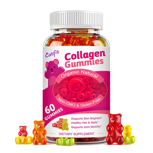 Catfit Collagen Gummies: Hair, Skin, Nail, Bone, Joint Support Supplement