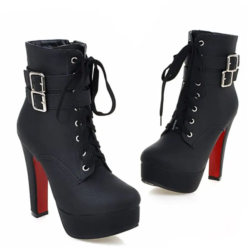 BLXQPYT Mujer Fashion Ankle Boots: Sexy High Heels for Women, Sizes 33-47