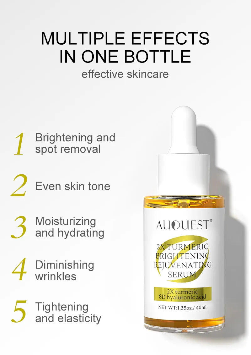 Dark Spot Serum Hyaluronic Acid Whitening Vitamin C Face Serum Turmeric Collagen Facial Skin Care Beauty