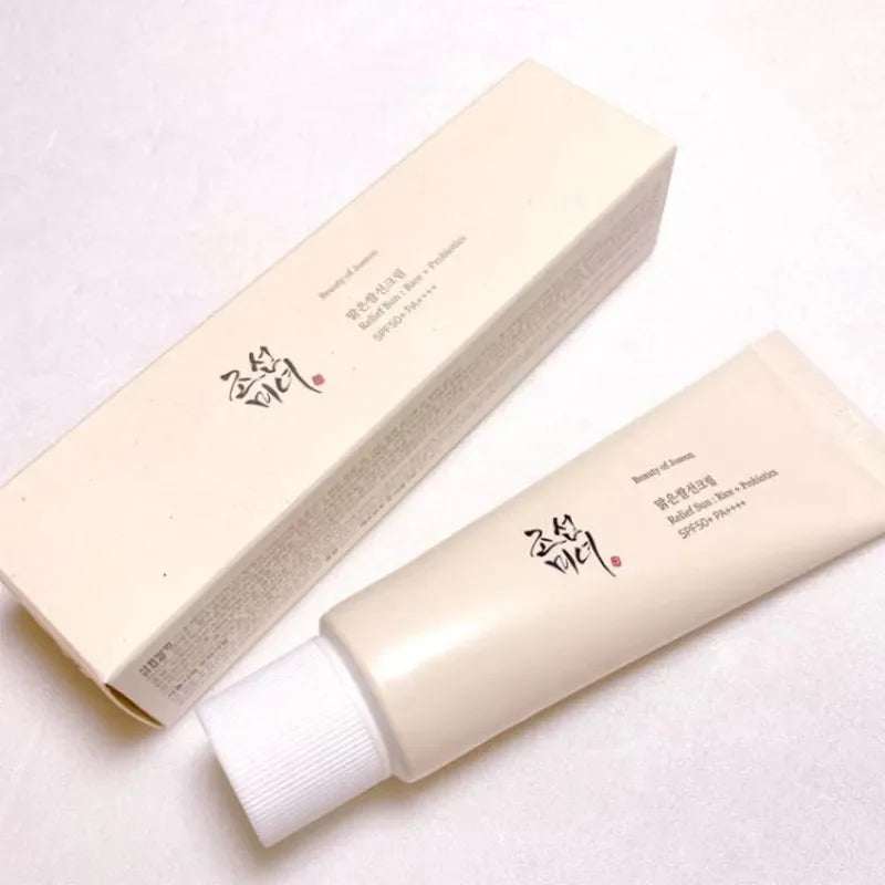 Korean Beauty Face Cream: 50ml Rice Probiotic Sunscreen Lotion - Firming, Hydrating, SPF5