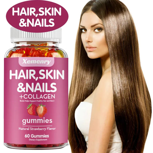 Hair, Skin & Nail Gummies: High Potency Biotin Formula