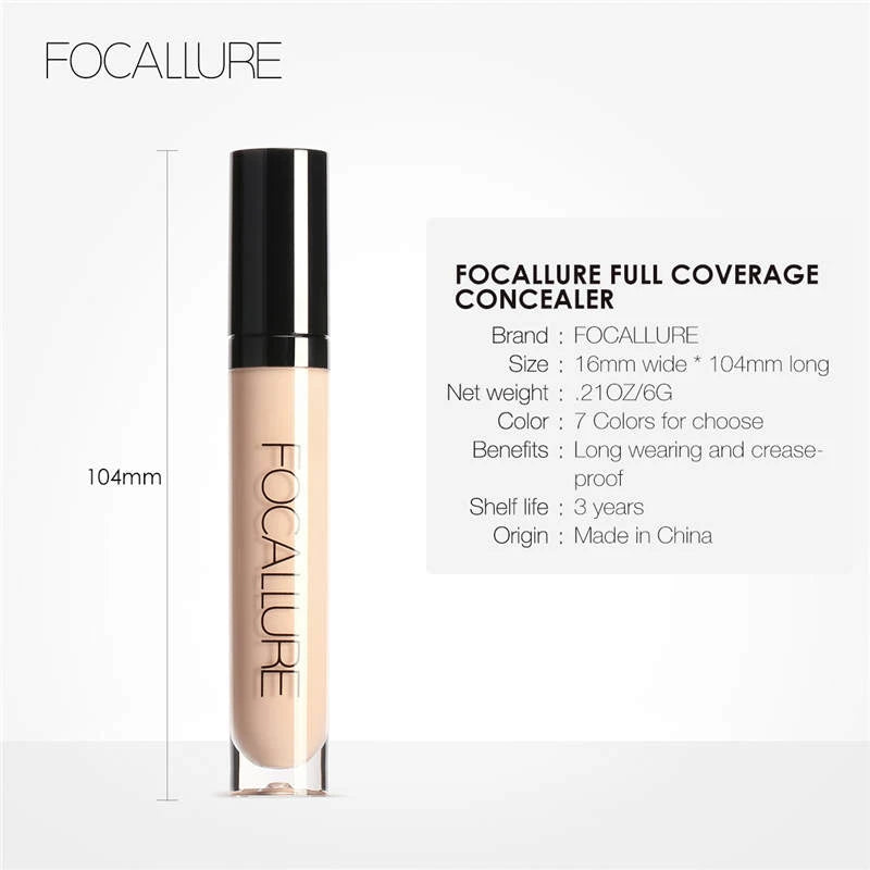 Full Coverage Liquid Foundation: Oil-Controlled, Waterproof, Moisturizing Base