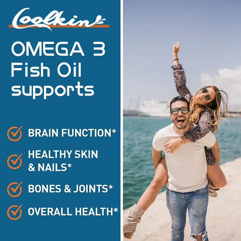 Omega 3 Fish Oil Capsules: Brain, Heart, and Eye Health Support