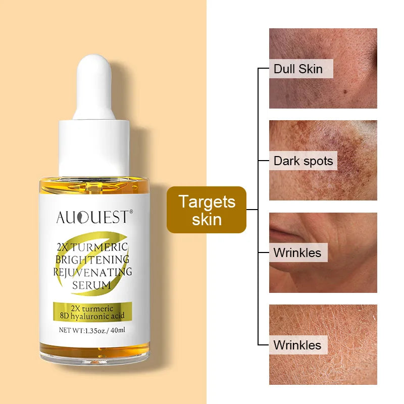 Dark Spot Serum Hyaluronic Acid Whitening Vitamin C Face Serum Turmeric Collagen Facial Skin Care Beauty