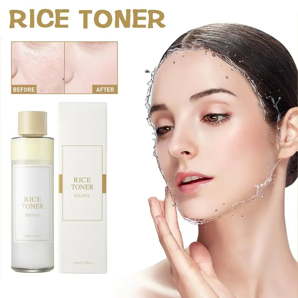 150ml Rice Face Toner: Anti-Aging & Moisturizing Essential Toner for Brightening and Fine Line Improvement - Korean Skincare