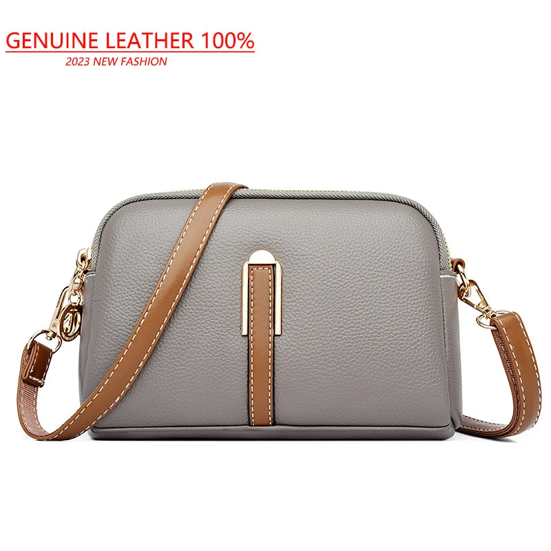 Elevate your style with our 100% Genuine Leather Shoulder Bag