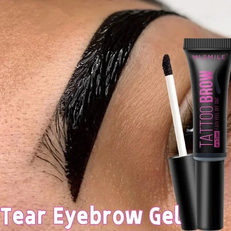 Waterproof Peel-Off Eyebrow Gel: Semi-permanent tint for Long-Lasting, Defined Brows