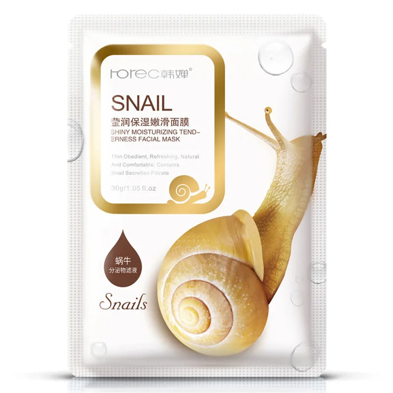 BIOAQUA Snail Gold Face Mask: 10pcs