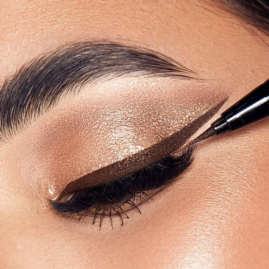 Ultra-Fine Waterproof Brown Liquid Eyeliner: Lasting Matte Finish