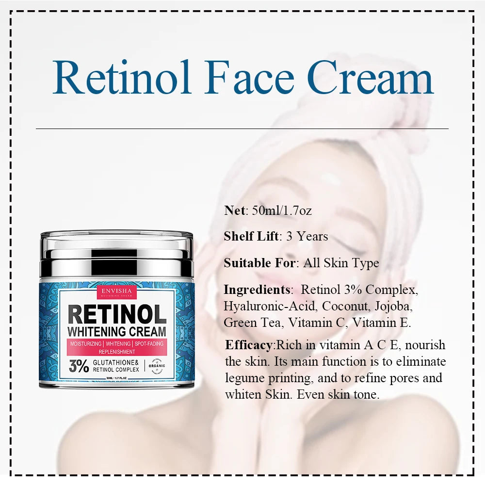 Retinol Whitening Anti-Wrinkle Moisturizer Cream