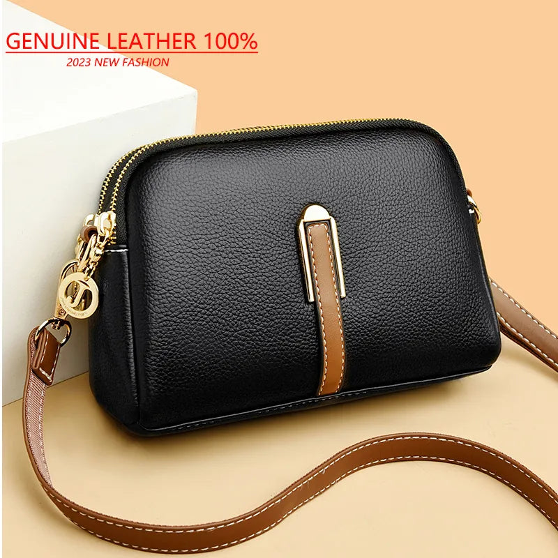 Elevate your style with our 100% Genuine Leather Shoulder Bag