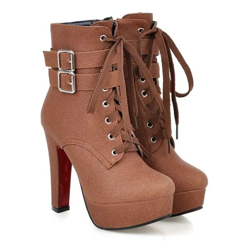 BLXQPYT Mujer Fashion Ankle Boots: Sexy High Heels for Women, Sizes 33-47